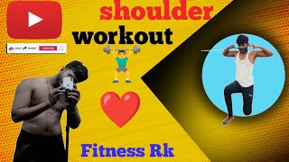 shoulder workout at gym rk fitness 🏋‍♂️🏋‍♂️shoulder workout with dumbbellsyoutubeshorts shorts [upl. by Ahcatan]