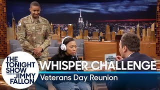 Whisper Challenge Veterans Day Reunion Surprise [upl. by Wordoow999]