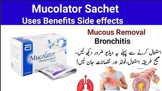 Mucolator Sachet Uses in Urdu l Mucolator Sachet Side effects in urdu [upl. by Laniger]