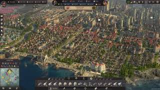 Anno 1800  Big city life  Two Islands Timelapse [upl. by Einot]