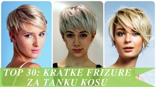 Top 30 kratke frizure za tanku kosu [upl. by Onairot]