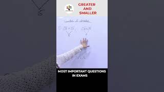 Greater and Smaller 😮🔥 shorts maths tipsandtricks youtubeshorts tricks greater smaller [upl. by Hayila]