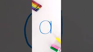 Let’s Write the Alphabet Lowercase Letter a kidslearning learnenglish alphabet spelling kids [upl. by Wollis]