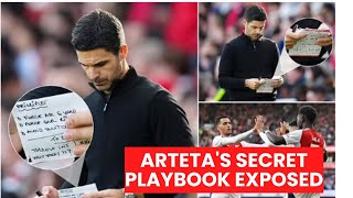 Secrets Exposed What Artetas Dark Arts Notepad Revealed During Arsenals Win [upl. by Llered]