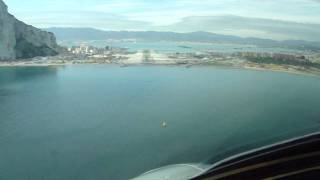 Gibraltar Airport  Approach amp Landing Runway 27 [upl. by Akalam140]