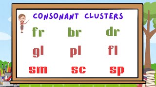 Two Letter Start Blends  Consonant Clusters  Learn to Read  Reading Made Easy [upl. by Barcus]