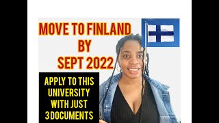 OPEN ADMISSION IN FINLAND  HOW TO APPLY  STUDY IN FINLAND FinlandImmigration studyInFinland [upl. by Edahc969]