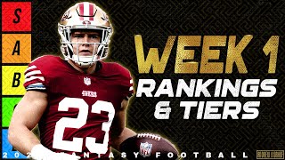 2023 Fantasy Football  Week 1 Running Back Rankings [upl. by Aryc]