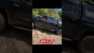 Toyota Tundra on 35s climbing rock [upl. by Cutcheon]