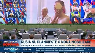 Rusia susține că nu e nevoie de o nouă mobilizare pentru războiul din Ucraina [upl. by Natsreik285]