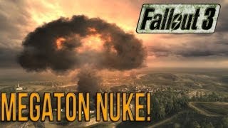 Fallout 3 Megaton Nuke  HUGE EXPLOSION [upl. by Nanoc]