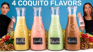 4 Different Coquito Flavors Pistachio Nutella Banana amp Strawberry [upl. by Nnylyma669]