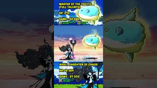 The Battle Cats  D Kasli vs Master of the Pacific Mola King lv50 shotrs thebattlecats [upl. by Elbag]