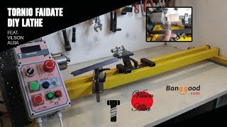 TORNIO FAIDATE LEGNO  DIY LATHE [upl. by Okechuku]