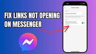 Fix Links Not Opening On Messenger  Messenger Links Not Working  Problem Fixed [upl. by Laina]