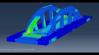 Abaqus Topology Optimization of a Bridge [upl. by Ewall446]