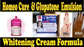 Glupatone Whitening Emulsion amp Homeo Cure Cream Review Skin Whitening Cream Review👍Ayeshaa Naeem❤ [upl. by Yvi]