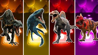 JurassicWorld🦖 The Indoraptor 🆚The Mosasaurus 🆚The Spinosaurus 🆚The Ceratosaurus CoffinDance Song🎶 [upl. by Auqenehs44]