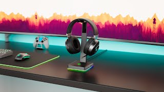 IFYOO  RGB Gaming Headset Stand with USB Hub [upl. by Myriam]