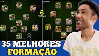 35 MELHORES FORMAÇÕES SECRETAS no eFootball 2024 Mobile [upl. by Corabel]