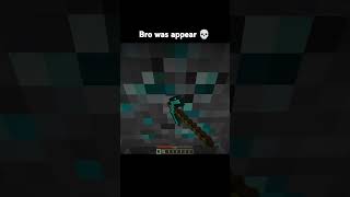 Bro was appear 💀 minecraft shorts memes [upl. by Jordana756]