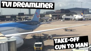 TUI Dreamliner takeoff  Cancun to Manchester [upl. by Eniluj]