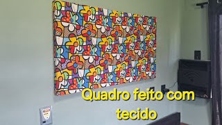 Fiz um quadro aproveitando uma embalagem de madeira [upl. by Lyrrehs]