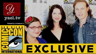 Sam Heughan Jamie amp Caitriona Balfe Claire  Outlander Interview  San Diego ComicCon 2015 [upl. by Farica]