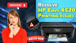 How To Fix HP Envy 4520 Not Printing Issue  HP Printer Not Printing [upl. by Burd393]