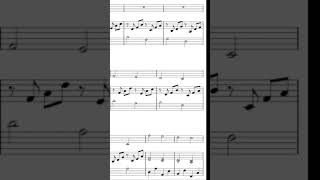 Canon In D  Violin sheet music piano [upl. by Marge]