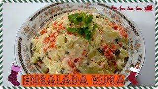 Como Preparar ENSALADA RUSA NAVIDEÑA Fácil 🎄🎁 [upl. by Ellswerth]