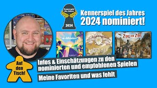 Kennerspiel des Jahres 2024  Infos Einschätzungen Favoriten amp was fehlt  Auf den Tisch Ep 124 [upl. by Nahta562]