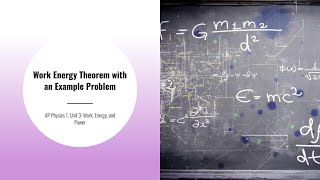 Work Energy Theorem concept with a Problem [upl. by Kcira320]