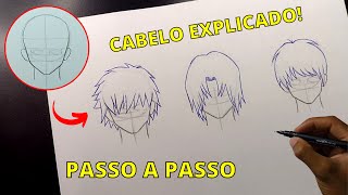 Aprenda desenhar CABELO muito fácil [upl. by Swithbert]