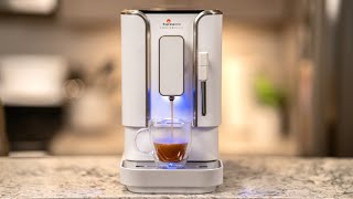 Concierge Elite Diamond White Fully Automatic Whole Bean Espresso and Cappuccino Machine [upl. by Shurwood152]