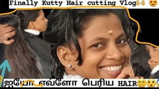 Finnally Kutty Hair cutting 🔥✂️ Full video 📸😍🫣 [upl. by Stasny]