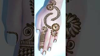 Very easy mehndi✨design trick for trending❤️trending mehndishortsfeed hennadesign shorts viral [upl. by Kurth268]