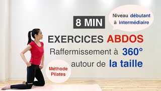 8MIN EXERCICES ABDOS pour raffermir sa taille8MIN ABS WORKOUT to slim your waist [upl. by Marozik]