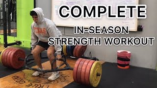 Baseball InSeason Strength Workout [upl. by Suravaj]