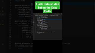 Flask Publish dan Subscribe Data Redis python pythondeveloper redis [upl. by Tarr615]