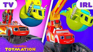 Blaze and the Monster Machines Toys Super Smash RACE 🏎️💨  Toymation [upl. by Malinda917]