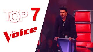 TOP 7 MALE BLIND AUDITIONS OF ALL TIME ON THE VOICE [upl. by Colis]