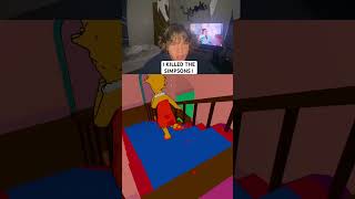 I KILLED THE SIMPSONS  gaming simpsons shorts [upl. by Levram316]