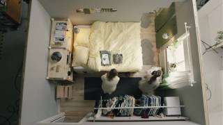 IKEA Square metre challenge part 1 Tiny bedroom for two [upl. by Levitan441]