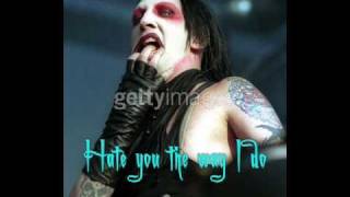 ParaNoir  Marilyn Manson Lyrics Video w pic [upl. by Gibbie]