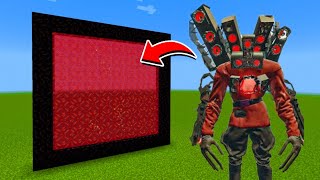 How to Make A Portal To The Evil Titan Speakerman Dimension in Minecraft [upl. by Namyh706]