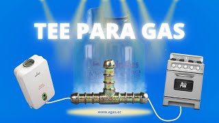 ¿Cómo usar 1 cilindro de gas con 2 electrodomésticos  Tee para gas [upl. by Ohcamac]