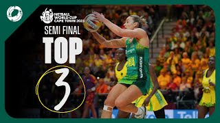 Netball World Cup Top 3 Moments  Australian Diamonds Vs Jamaica Semi Final [upl. by Ahsertal]