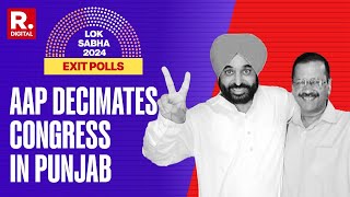 Punjab Exit Poll Results PMARQ Predicts 10 Seats For INDI MATRIZE Predicts 2 Seats For BJP [upl. by Enelkcaj]