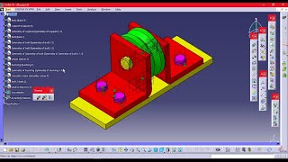 Catia Tutorial  Part Drawing  Wheel support [upl. by Repsihw]